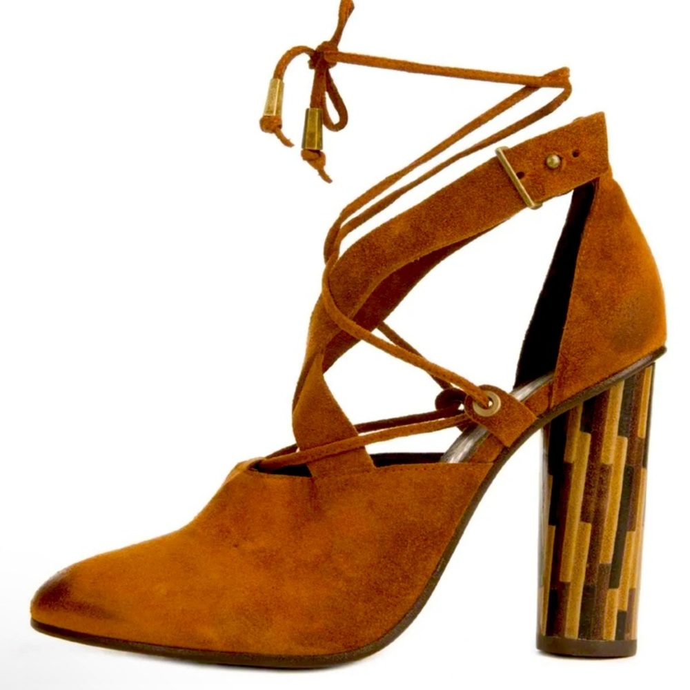 FREE PEOPLE NOUVELLA WRAP HEELS